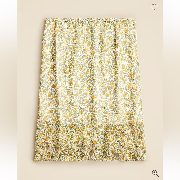 NWT J Crew Gwen knee length layered slip skirt in crinkle chiffon - Picture 1 of 7